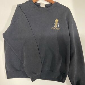 Vintage 76th Academy Awards Oscars 2004 Crewneck Sweater Embroidery Logo Size M